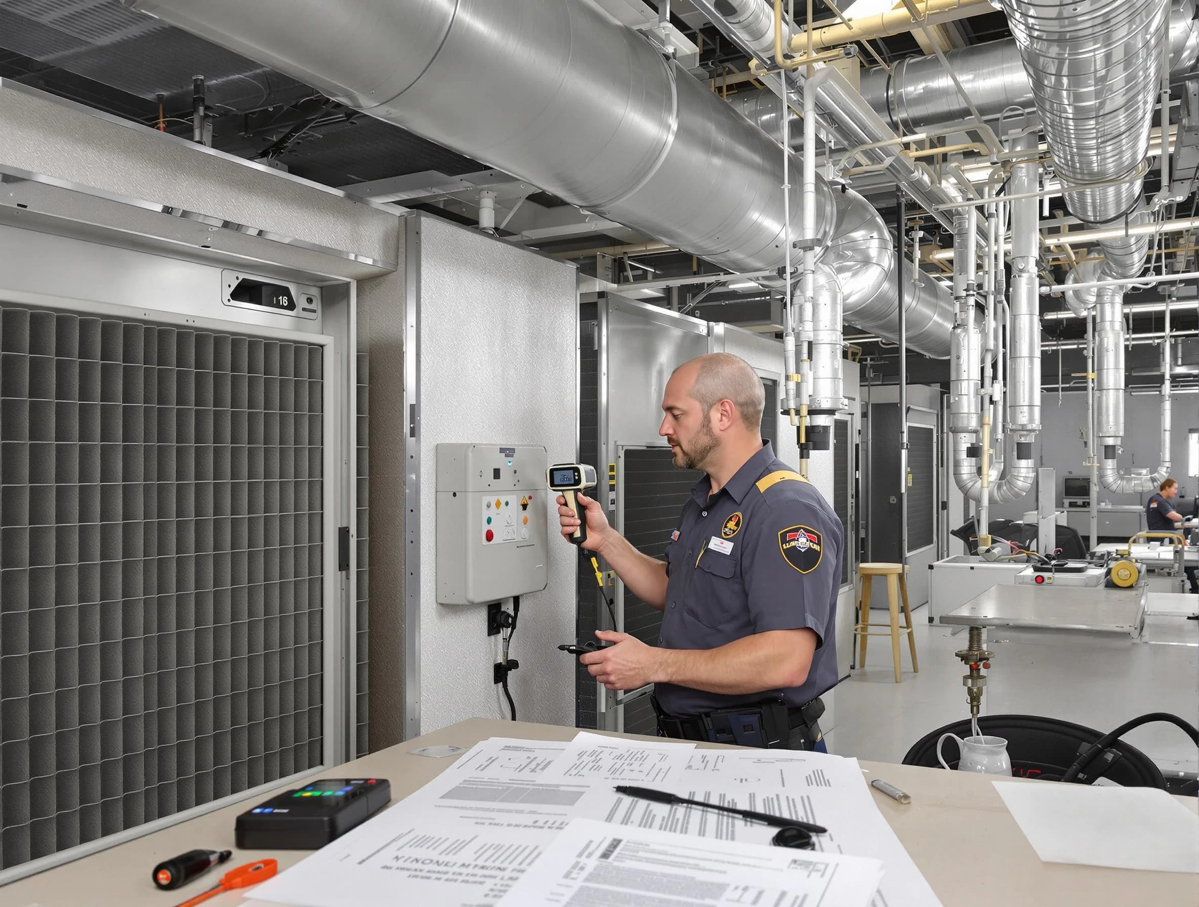 Professional filter system inspection by Ross Air Duct Cleaning in Ross