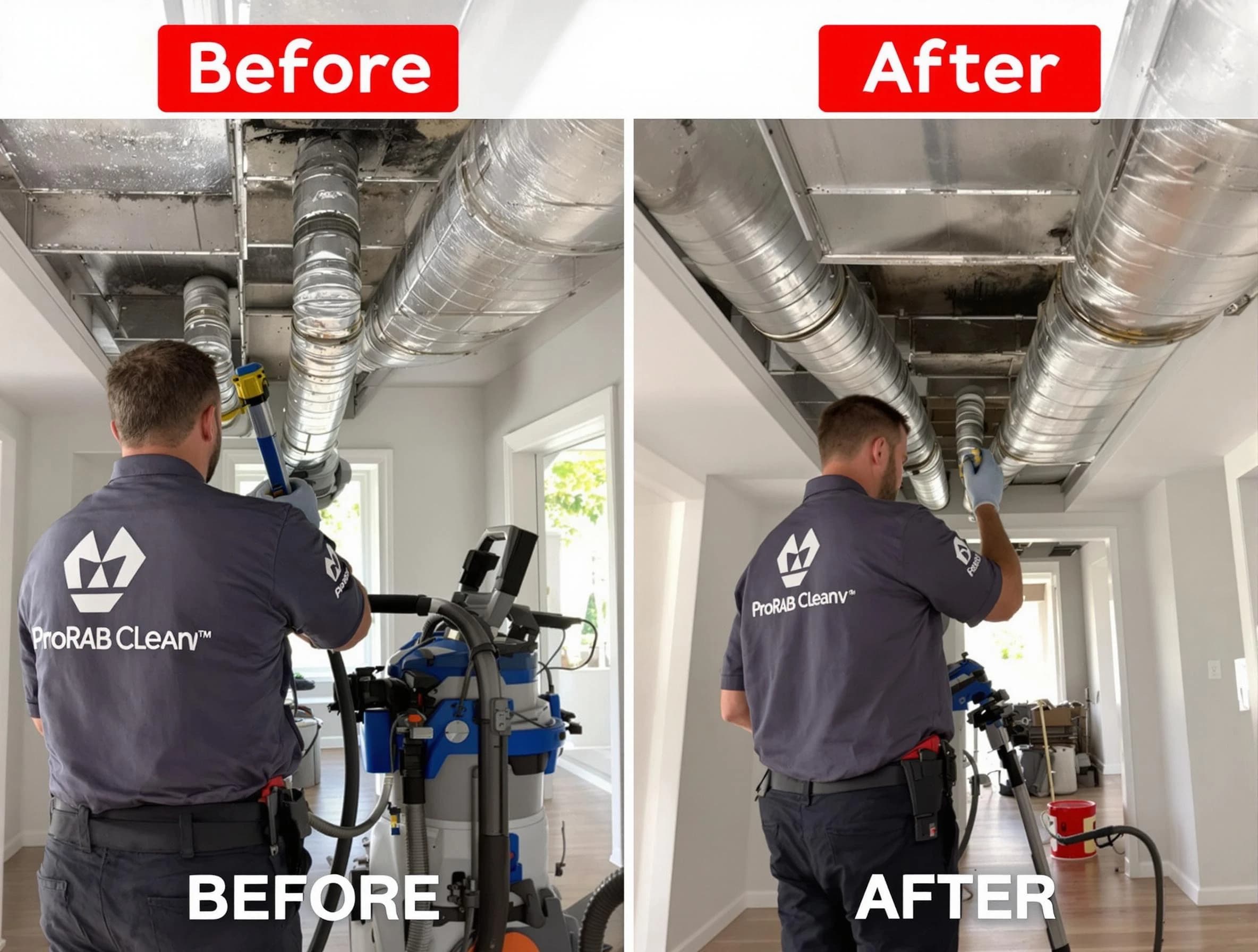 Ross Air Duct Cleaning expert performing thorough residential duct cleaning in a Ross home