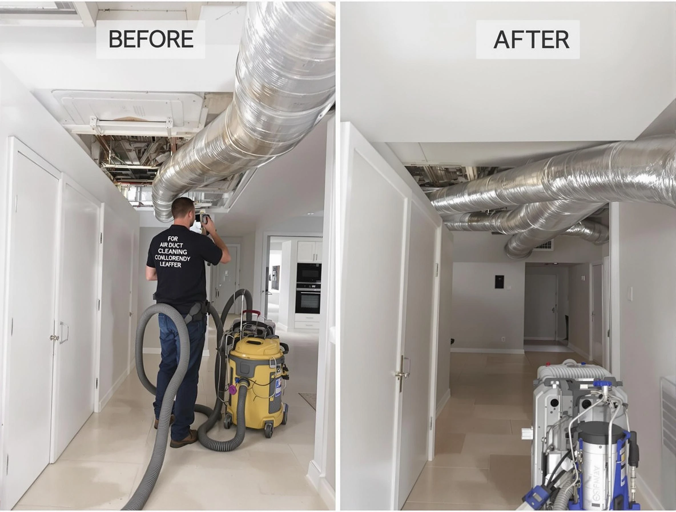 Ross Air Duct Cleaning professional performing thorough air duct cleaning in Ross