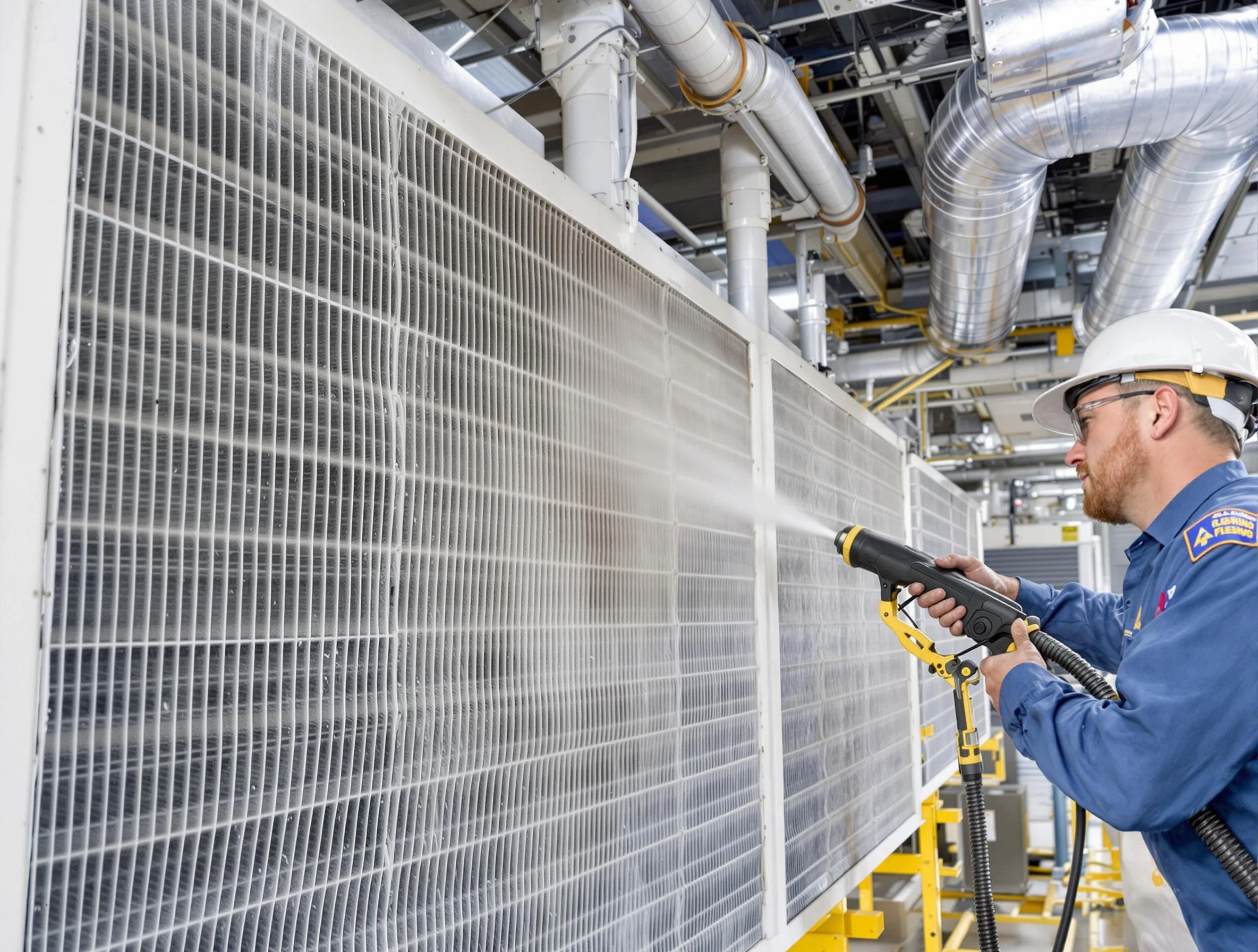 Professional commercial coil cleaning by Ross Air Duct Cleaning in Ross